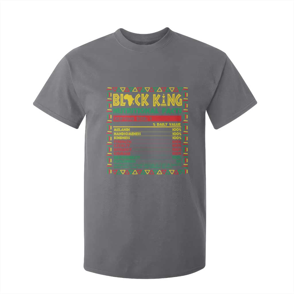 Juneteenth T Shirt For Kid Black King Nutritional Facts African American