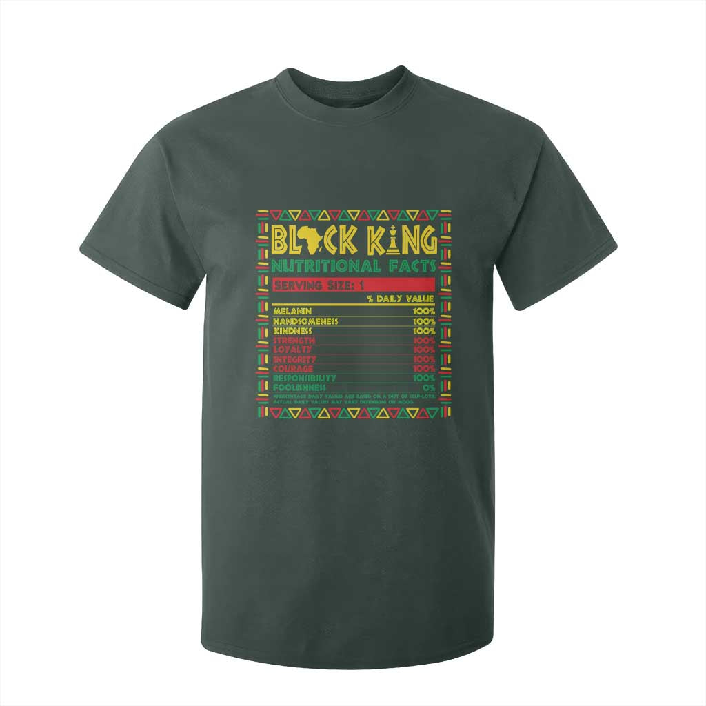 Juneteenth T Shirt For Kid Black King Nutritional Facts African American