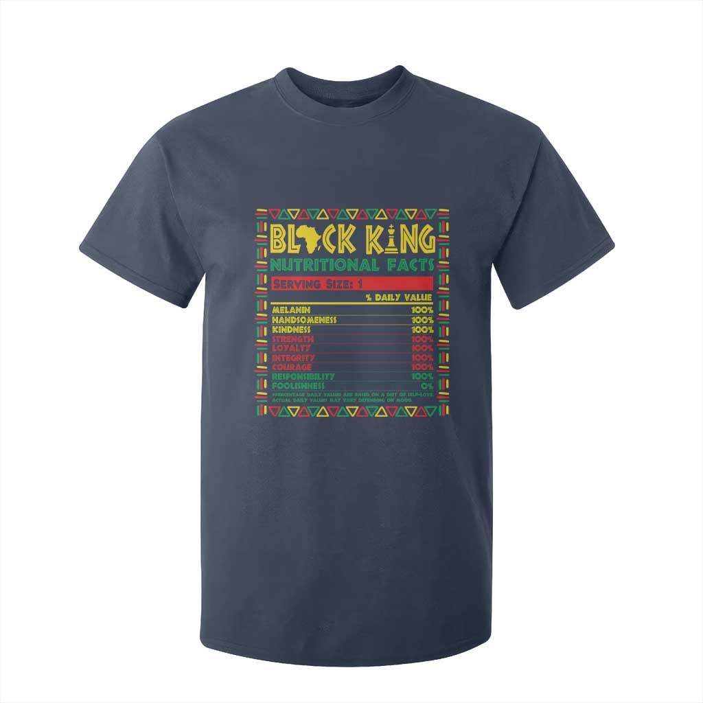 Juneteenth T Shirt For Kid Black King Nutritional Facts African American
