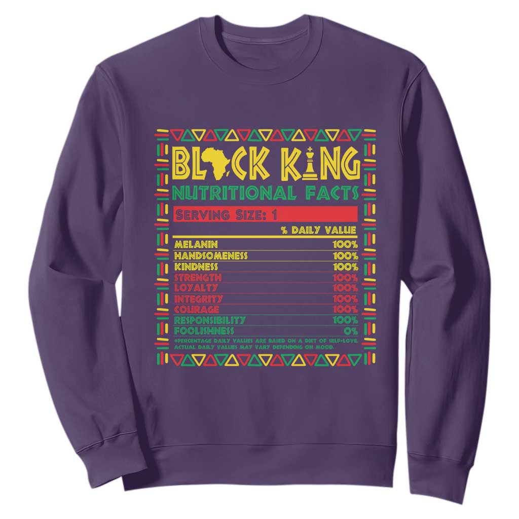 Juneteenth Sweatshirt Black King Nutritional Facts African American
