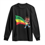 Juneteenth 1865 Long Sleeve Shirt Cool Melanin Black Boys Kids