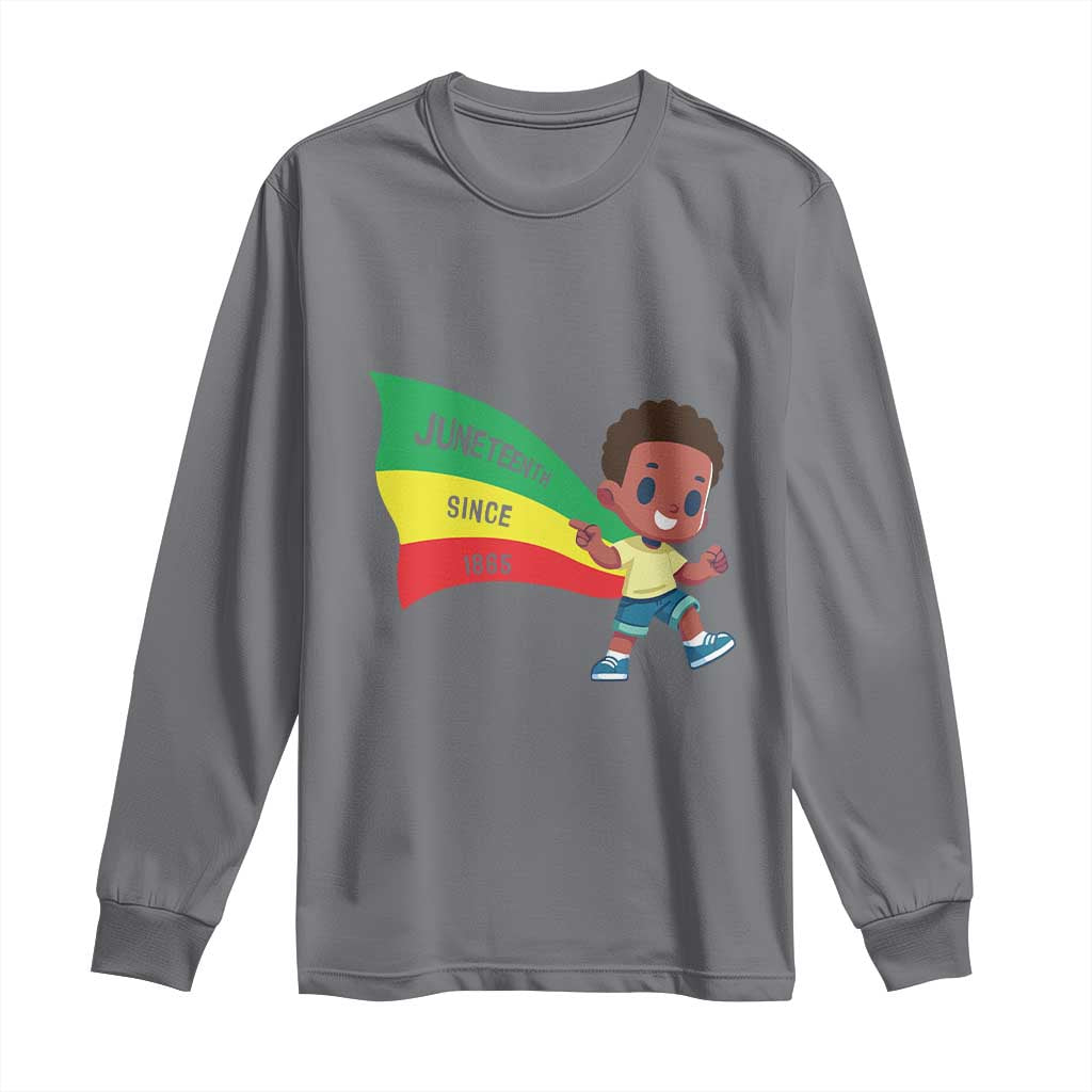Juneteenth 1865 Long Sleeve Shirt Cool Melanin Black Boys Kids