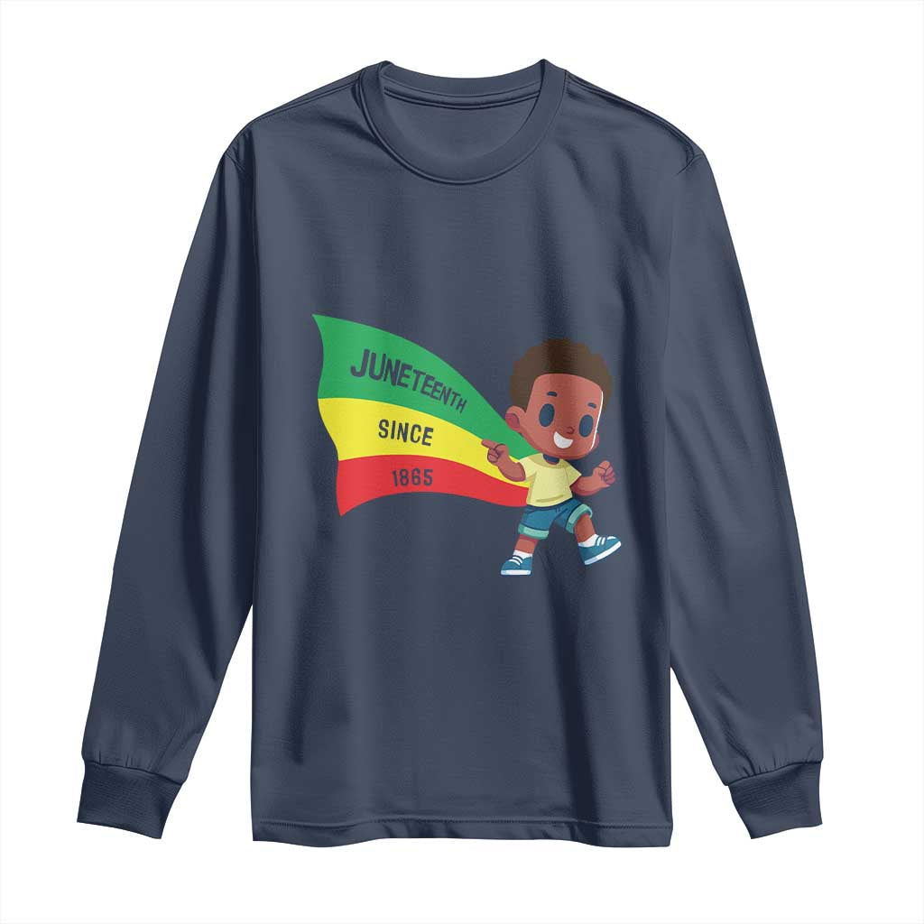 Juneteenth 1865 Long Sleeve Shirt Cool Melanin Black Boys Kids