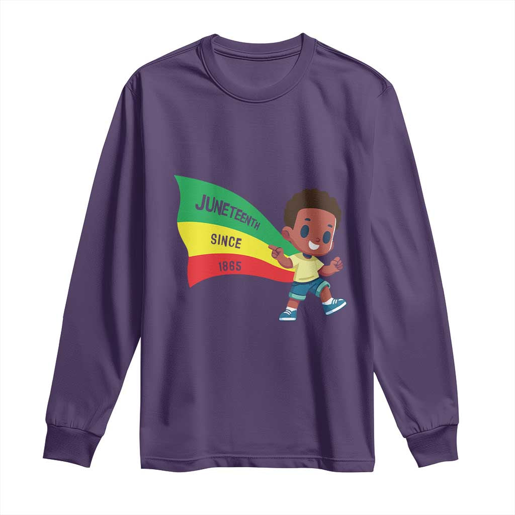 Juneteenth 1865 Long Sleeve Shirt Cool Melanin Black Boys Kids