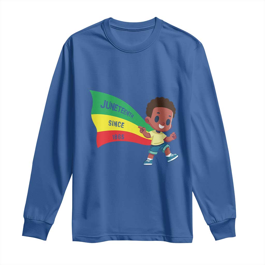 Juneteenth 1865 Long Sleeve Shirt Cool Melanin Black Boys Kids