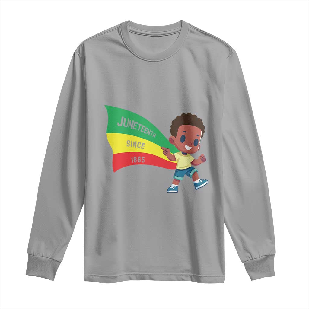 Juneteenth 1865 Long Sleeve Shirt Cool Melanin Black Boys Kids