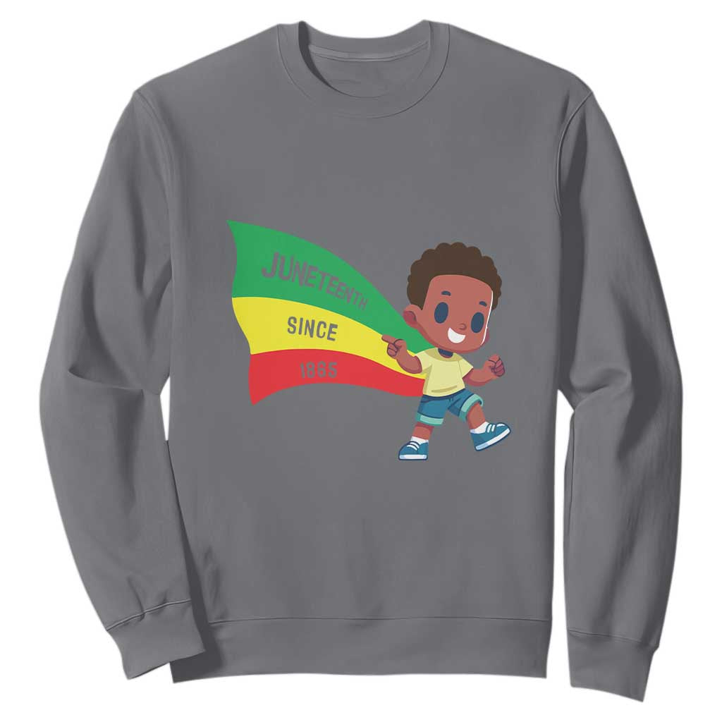 Juneteenth 1865 Sweatshirt Cool Melanin Black Boys Kids