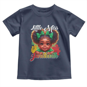 Juneteenth 1865 Baby Shirt Little Miss Cute Melanin Black Girls Kids