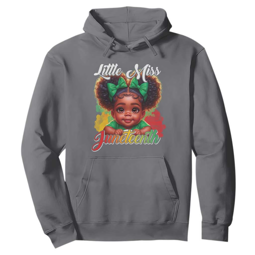 Juneteenth 1865 Hoodie Little Miss Cute Melanin Black Girls Kids