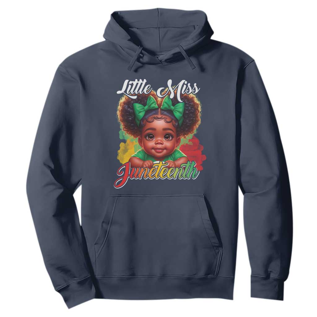 Juneteenth 1865 Hoodie Little Miss Cute Melanin Black Girls Kids