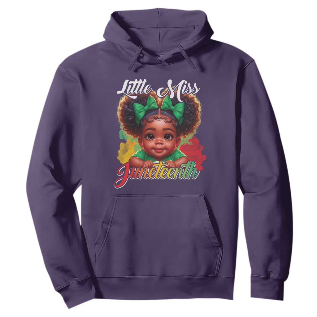 Juneteenth 1865 Hoodie Little Miss Cute Melanin Black Girls Kids