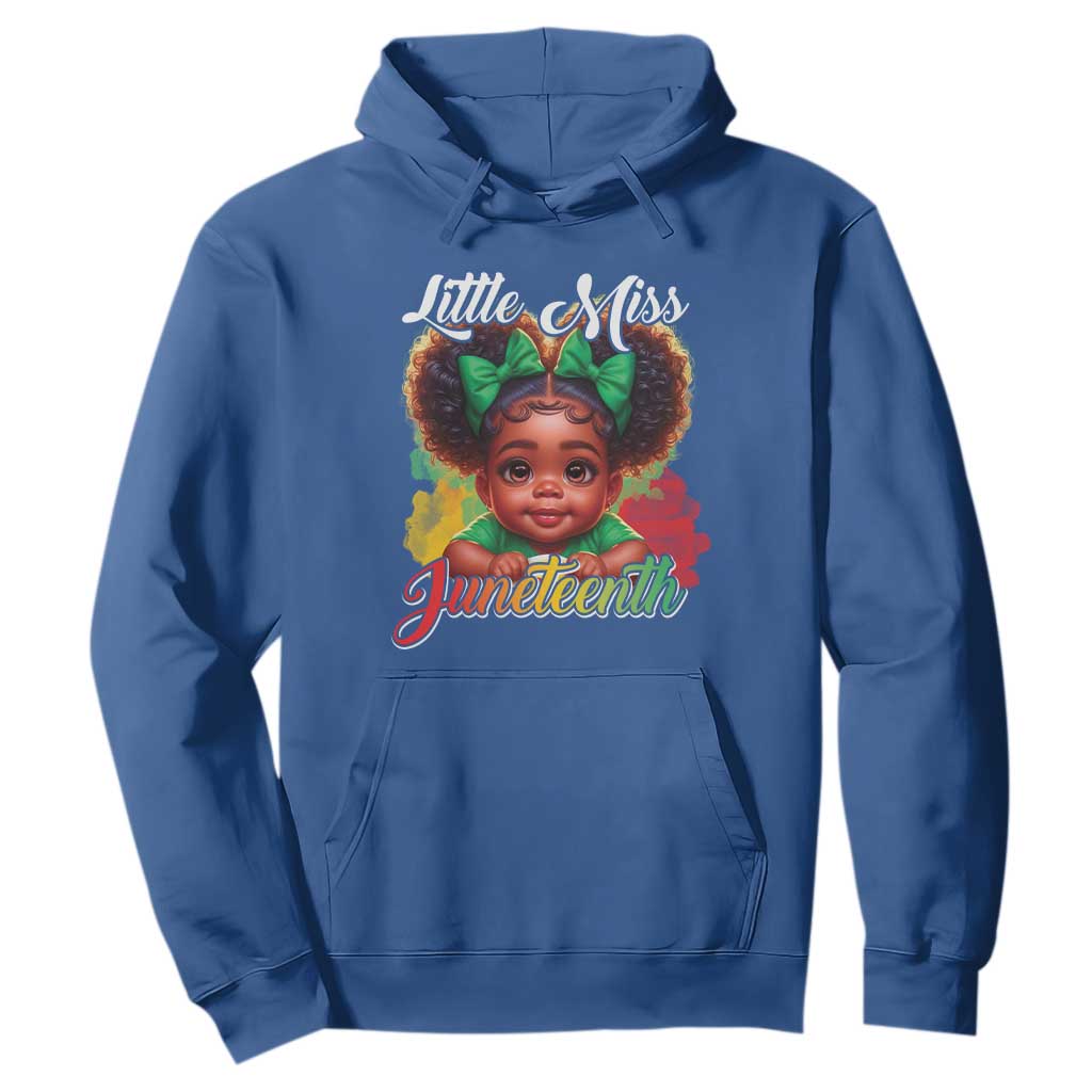 Juneteenth 1865 Hoodie Little Miss Cute Melanin Black Girls Kids