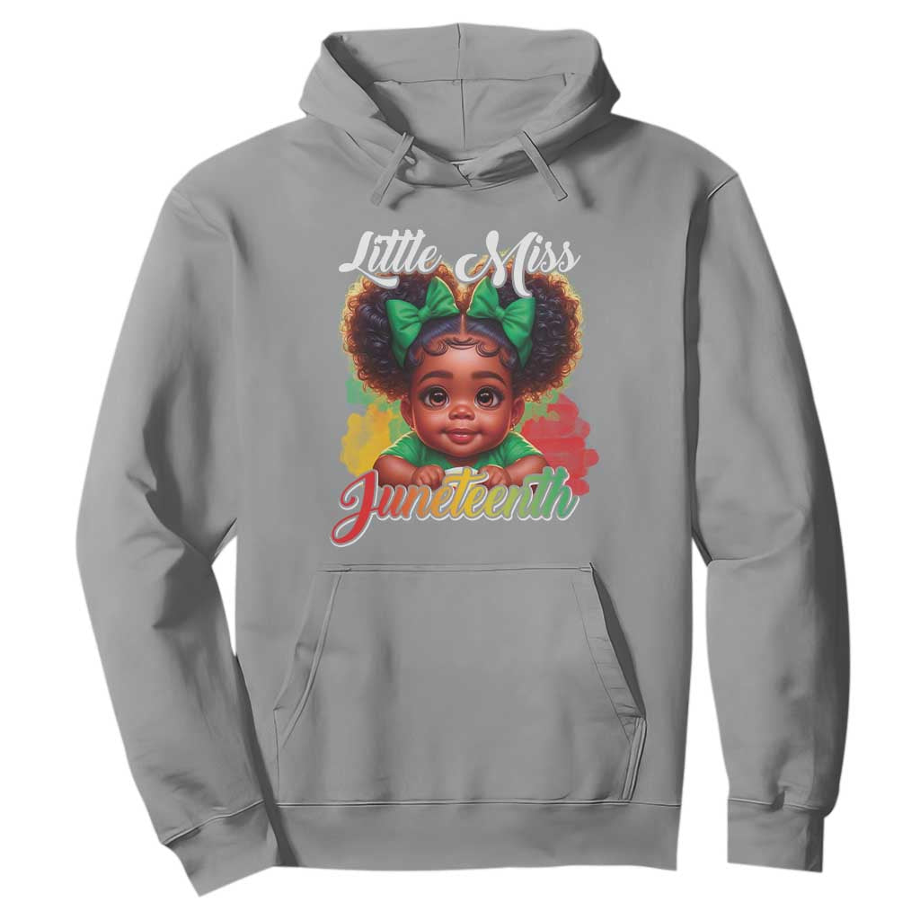 Juneteenth 1865 Hoodie Little Miss Cute Melanin Black Girls Kids
