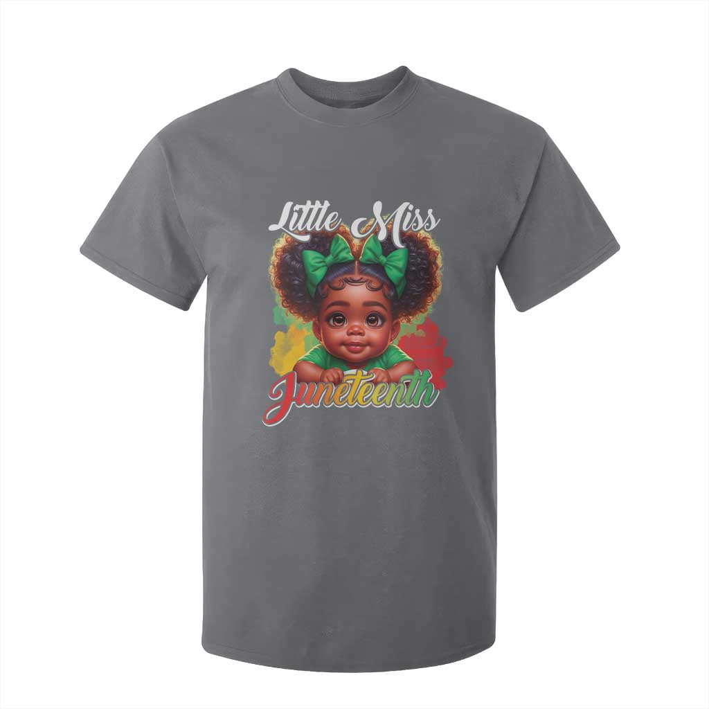 Juneteenth 1865 T Shirt For Kid Little Miss Cute Melanin Black Girls Kids