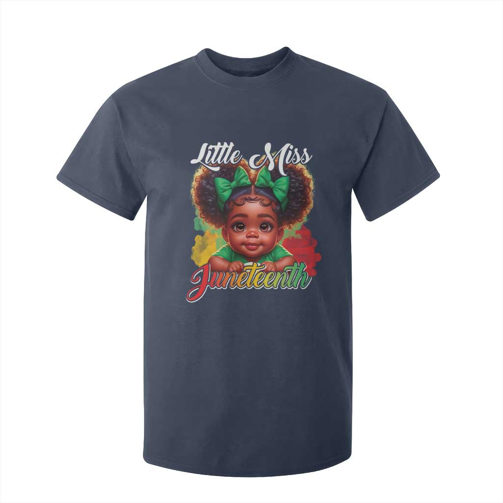 Juneteenth 1865 T Shirt For Kid Little Miss Cute Melanin Black Girls Kids