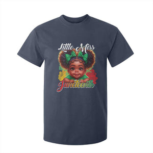 Juneteenth 1865 T Shirt For Kid Little Miss Cute Melanin Black Girls Kids