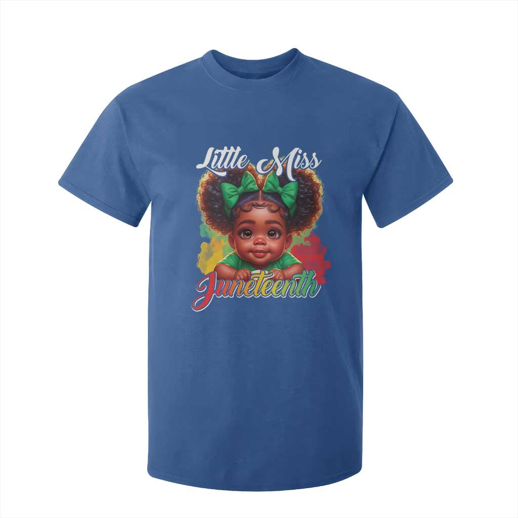 Juneteenth 1865 T Shirt For Kid Little Miss Cute Melanin Black Girls Kids