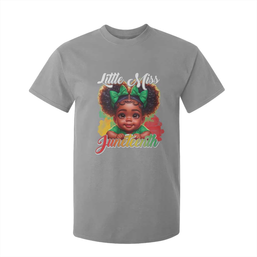 Juneteenth 1865 T Shirt For Kid Little Miss Cute Melanin Black Girls Kids