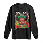 Juneteenth 1865 Long Sleeve Shirt Little Miss Cute Melanin Black Girls Kids