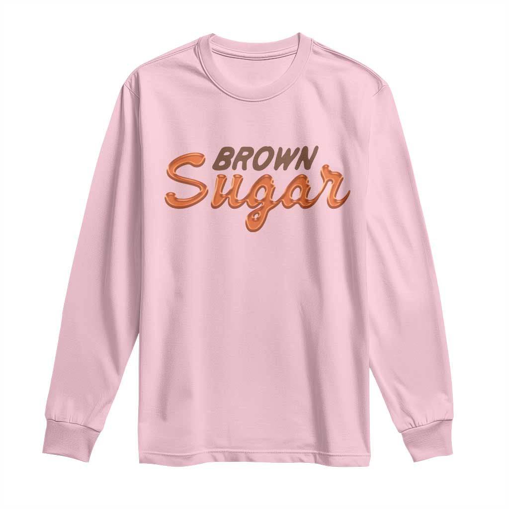 Melanin African Pride Long Sleeve Shirt Brown Sugar