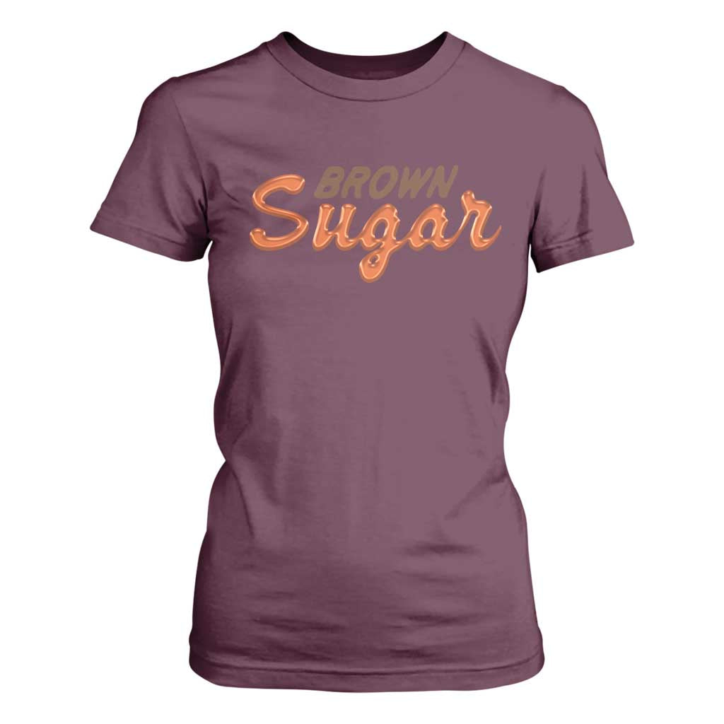 Melanin African Pride T Shirt For Women Brown Sugar
