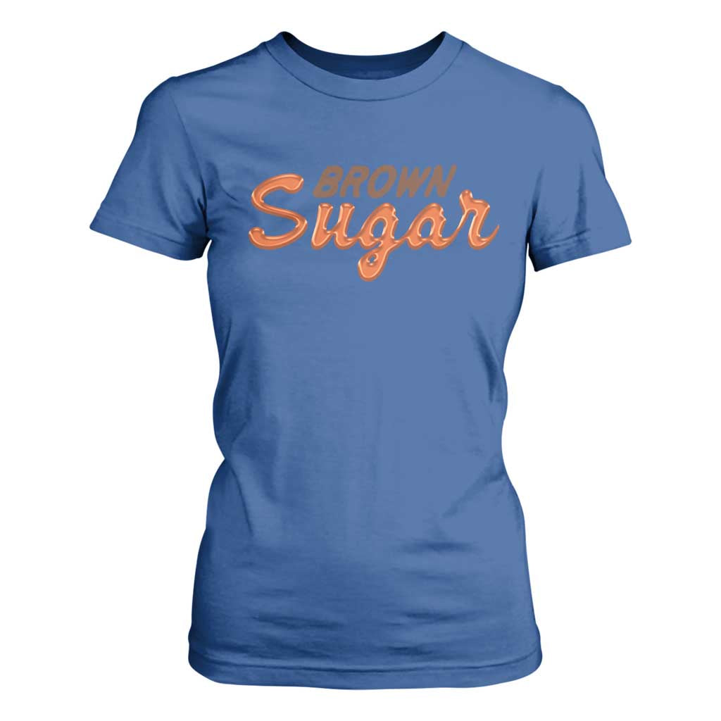 Melanin African Pride T Shirt For Women Brown Sugar