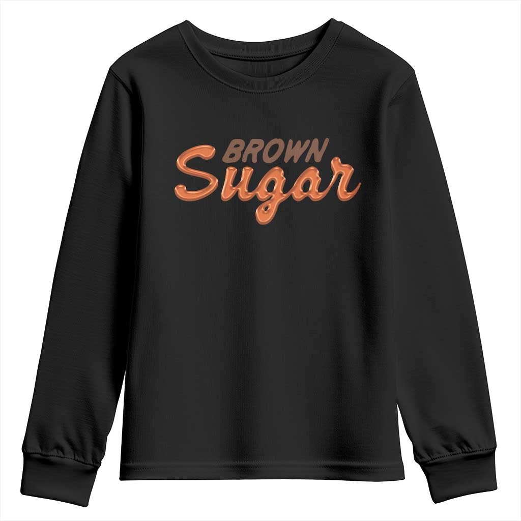 Melanin African Pride Youth Sweatshirt Brown Sugar