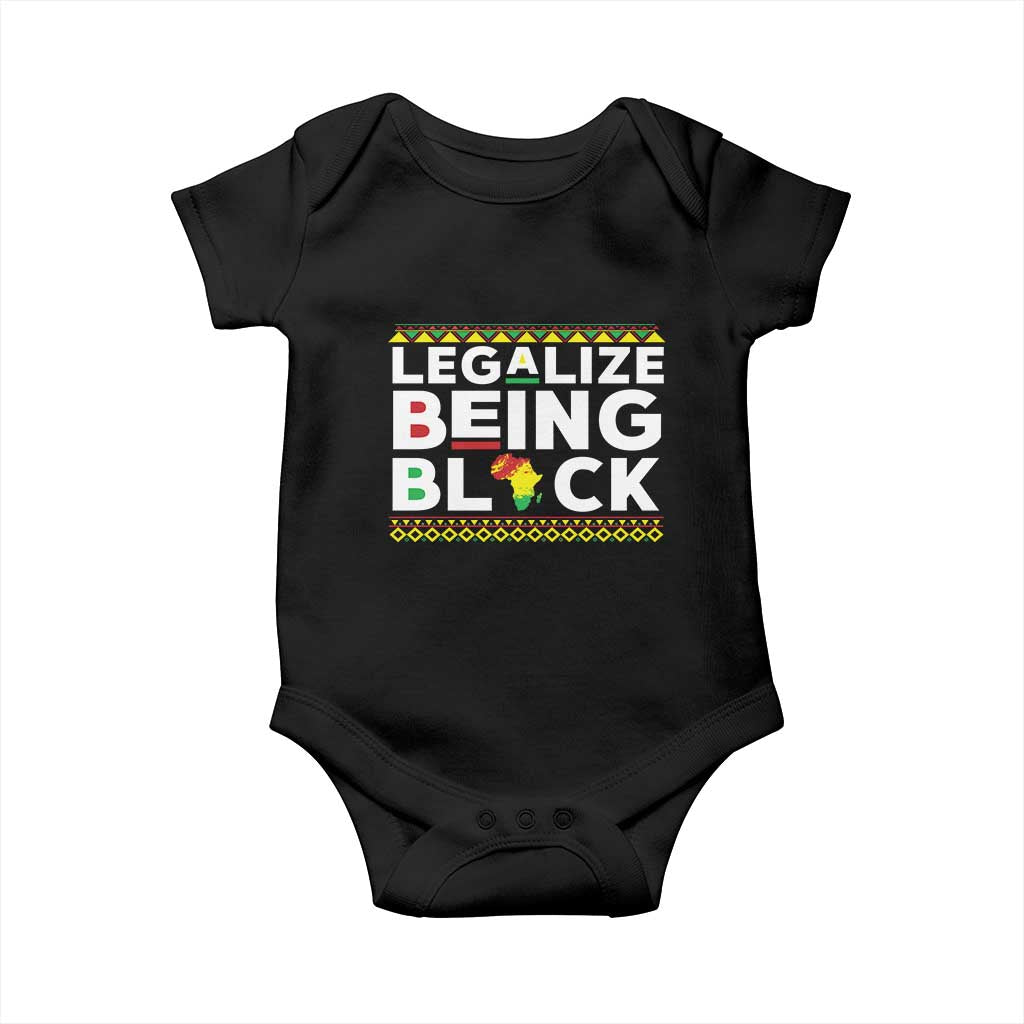 Black Pride Baby Onesie Legalize Being Black History