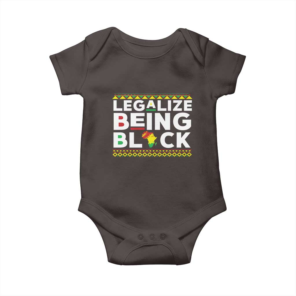 Black Pride Baby Onesie Legalize Being Black History