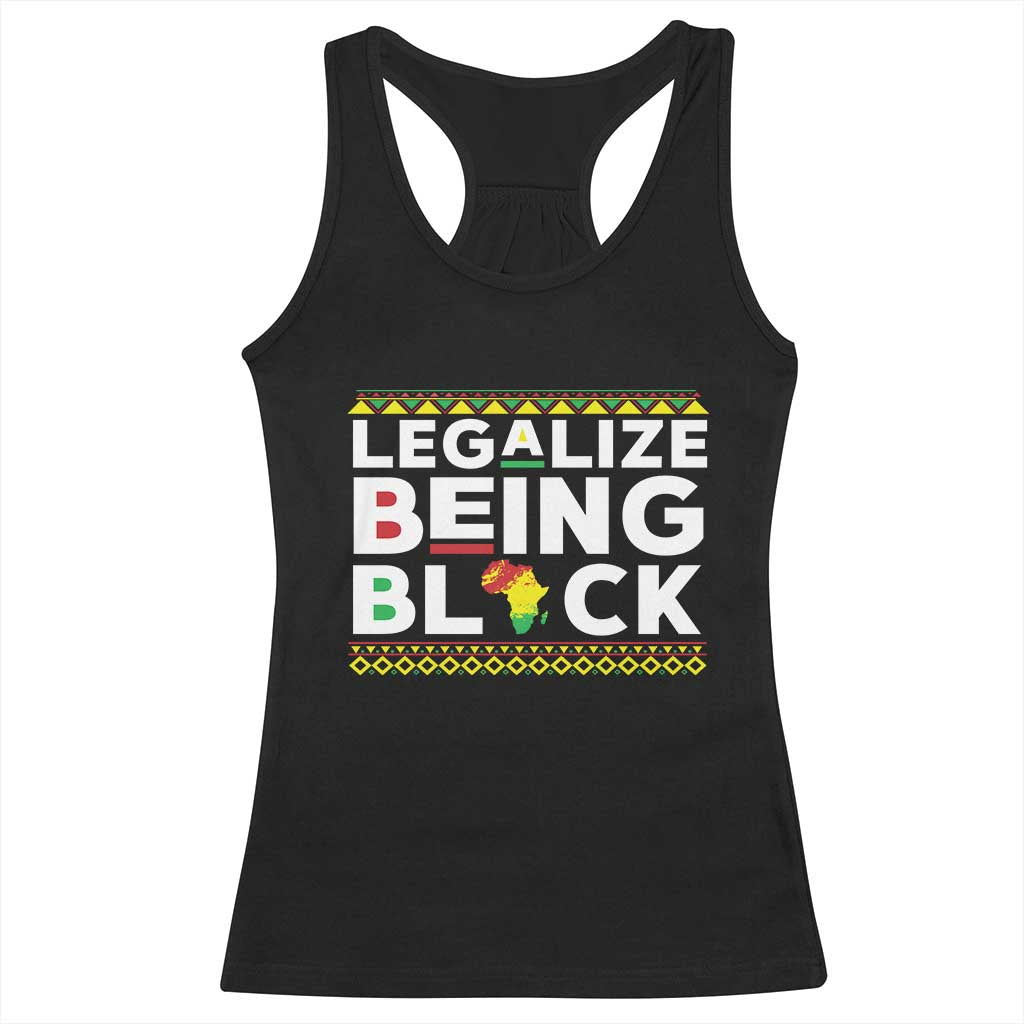 Black Pride Racerback Tank Top Legalize Being Black History