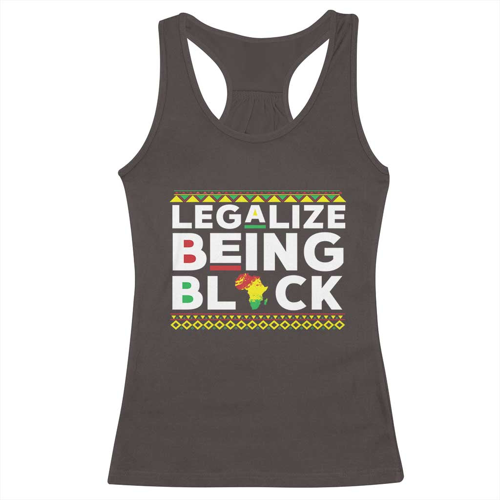Black Pride Racerback Tank Top Legalize Being Black History