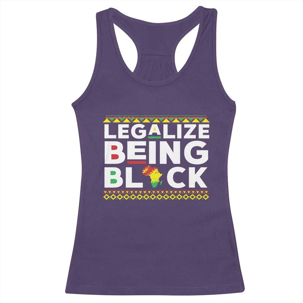 Black Pride Racerback Tank Top Legalize Being Black History