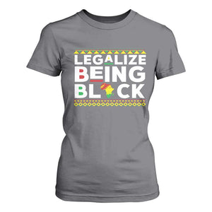 Black Pride T Shirt For Women Legalize Being Black History