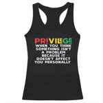 Black History Racerback Tank Top Privilege Explained BLM
