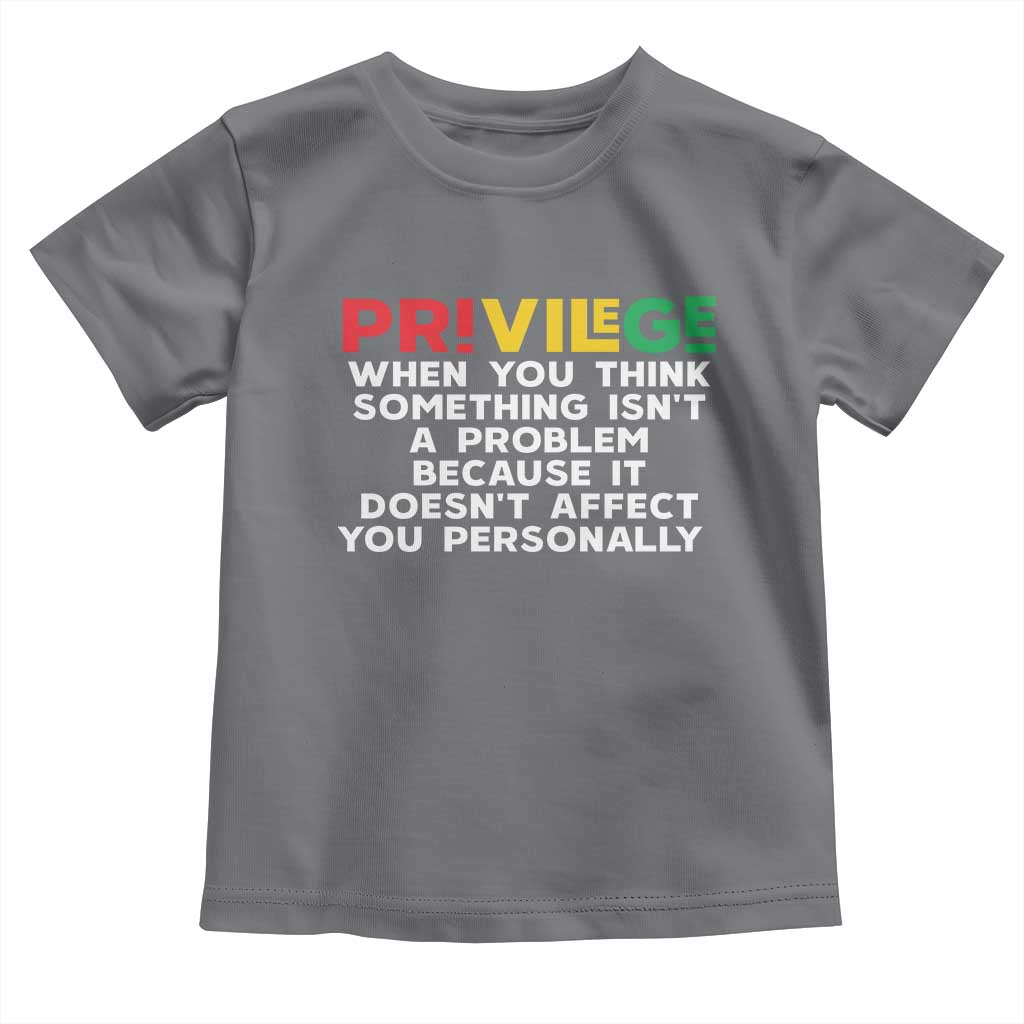 Black History Toddler T Shirt Privilege Explained BLM