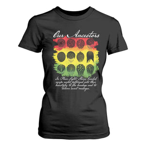 Black History T Shirt For Women Our Ancestors Escape Routes Braids