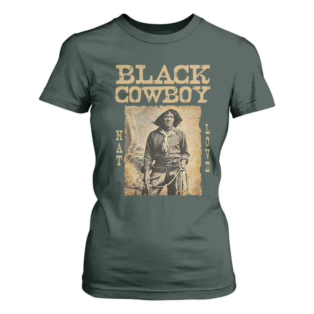 Nat Love Black Cowboy T Shirt For Women African American Cowboys Black History