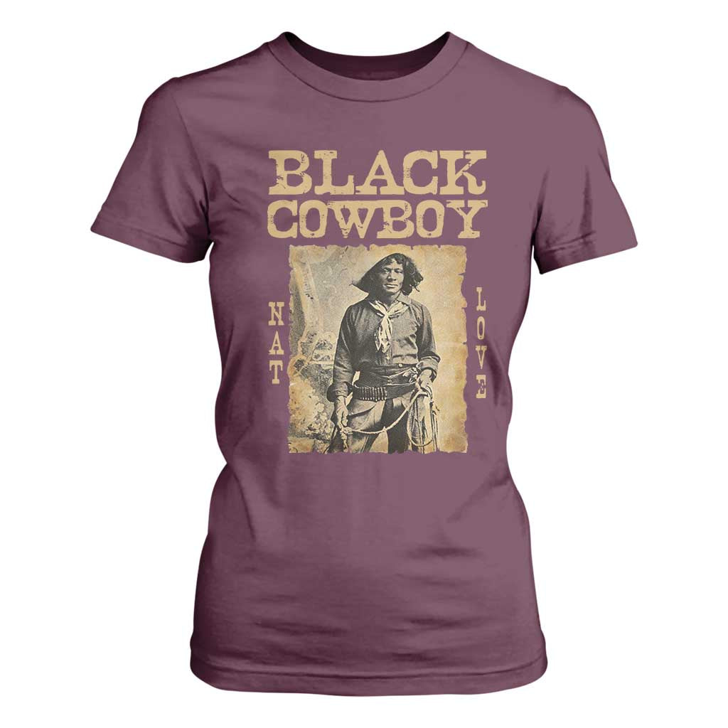Nat Love Black Cowboy T Shirt For Women African American Cowboys Black History