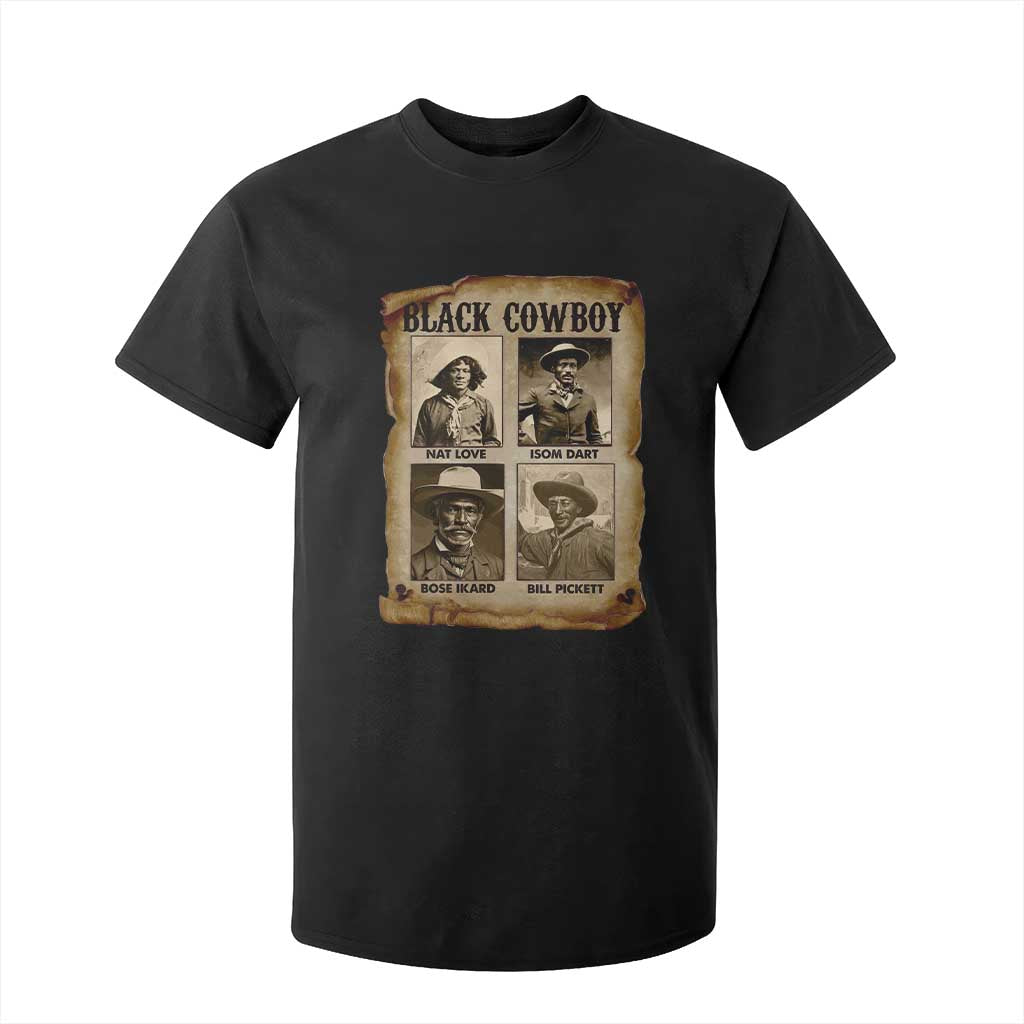 Black Cowboy T Shirt For Kid African American Legendary Cowboys Black History
