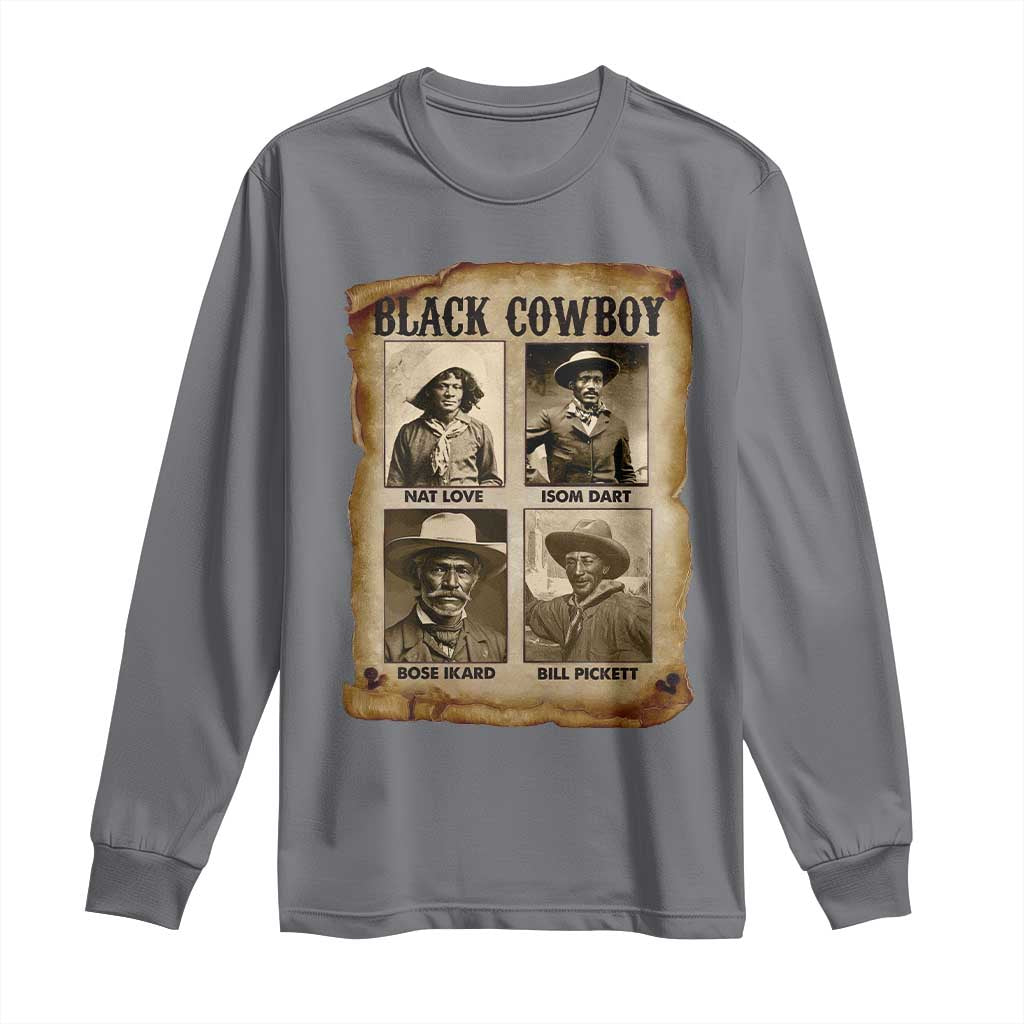 Black Cowboy Long Sleeve Shirt African American Legendary Cowboys Black History
