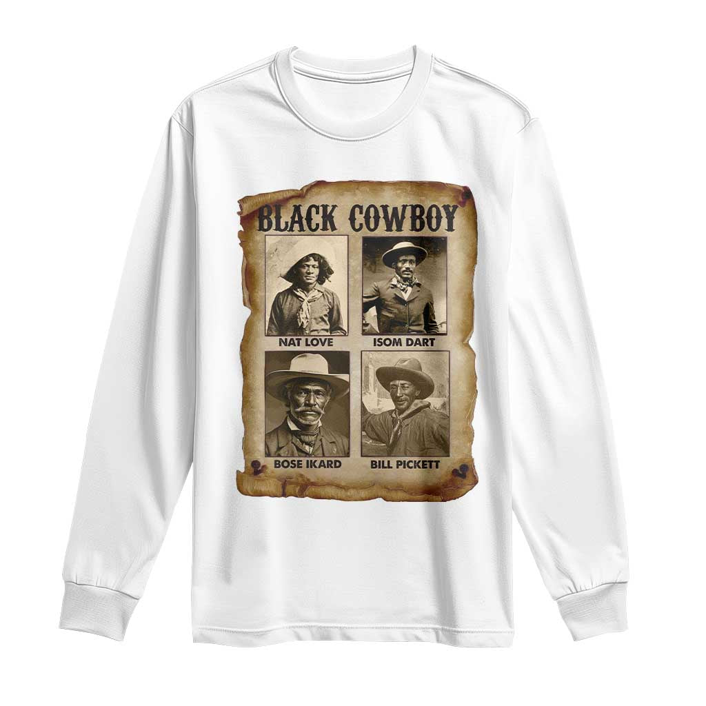 Black Cowboy Long Sleeve Shirt African American Legendary Cowboys Black History