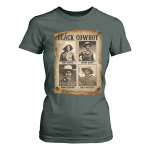 Black Cowboy T Shirt For Women African American Legendary Cowboys Black History