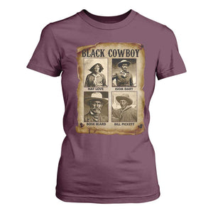 Black Cowboy T Shirt For Women African American Legendary Cowboys Black History