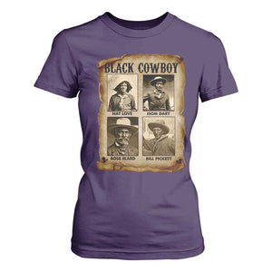 Black Cowboy T Shirt For Women African American Legendary Cowboys Black History