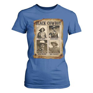 Black Cowboy T Shirt For Women African American Legendary Cowboys Black History