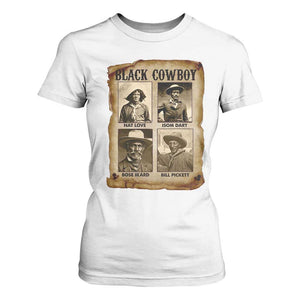 Black Cowboy T Shirt For Women African American Legendary Cowboys Black History