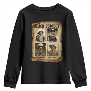 Black Cowboy Youth Sweatshirt African American Legendary Cowboys Black History