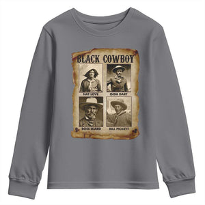 Black Cowboy Youth Sweatshirt African American Legendary Cowboys Black History