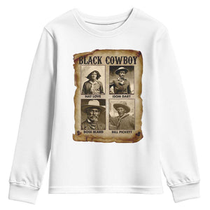 Black Cowboy Youth Sweatshirt African American Legendary Cowboys Black History