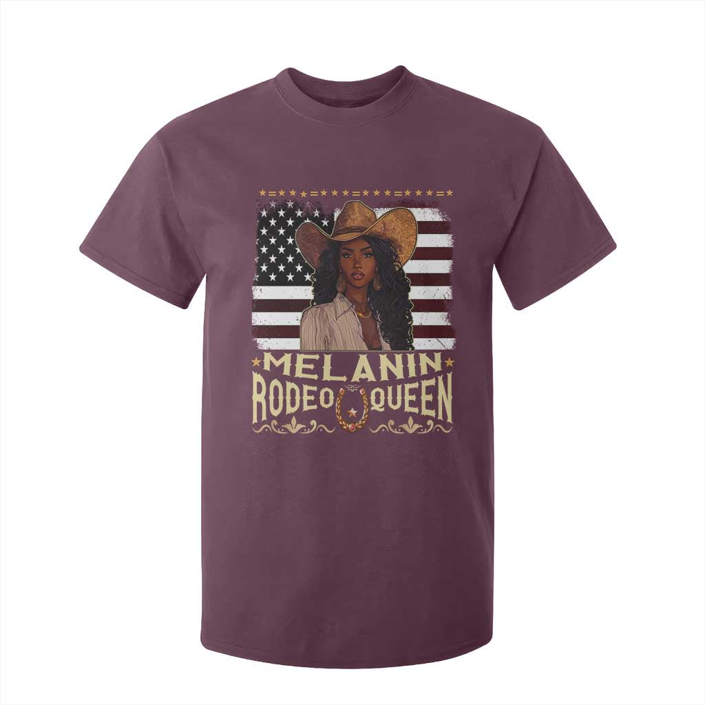 Black Cowgirl T Shirt For Kid Melanin Rodeo Queen